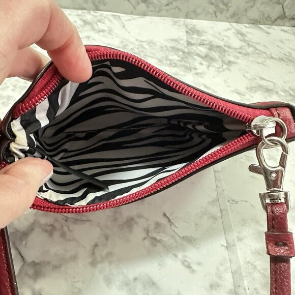 Wilsons‎ Leather Wristlet Red Leather New With Tags - Picture 4 of 7